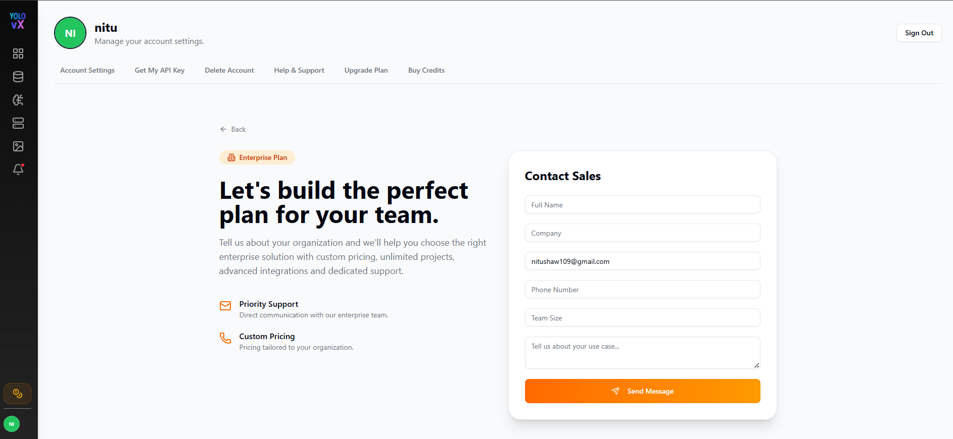 Enterprise Contact Form