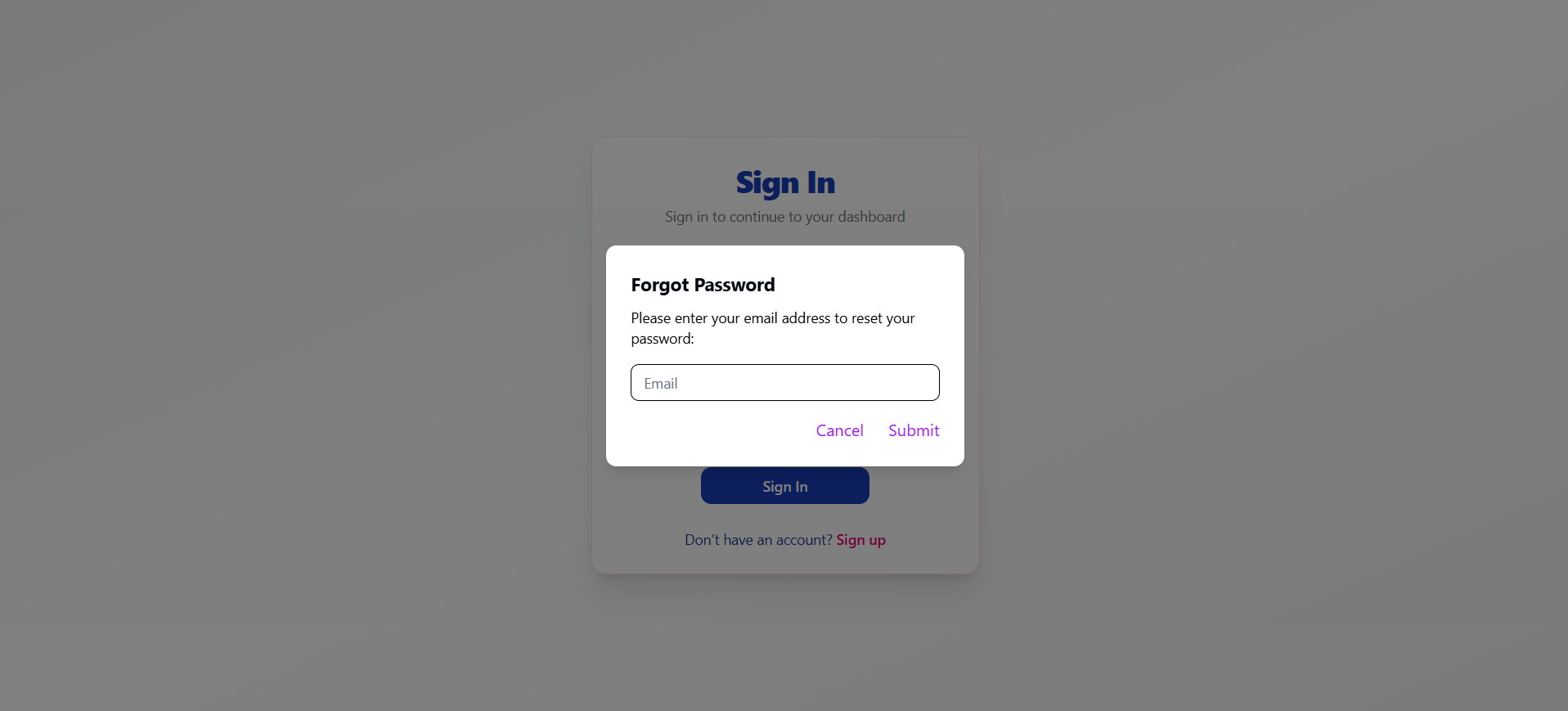 Forgot Password