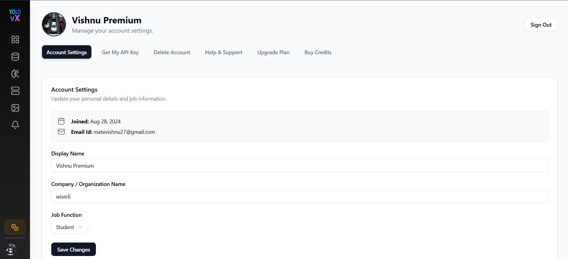 Account Settings