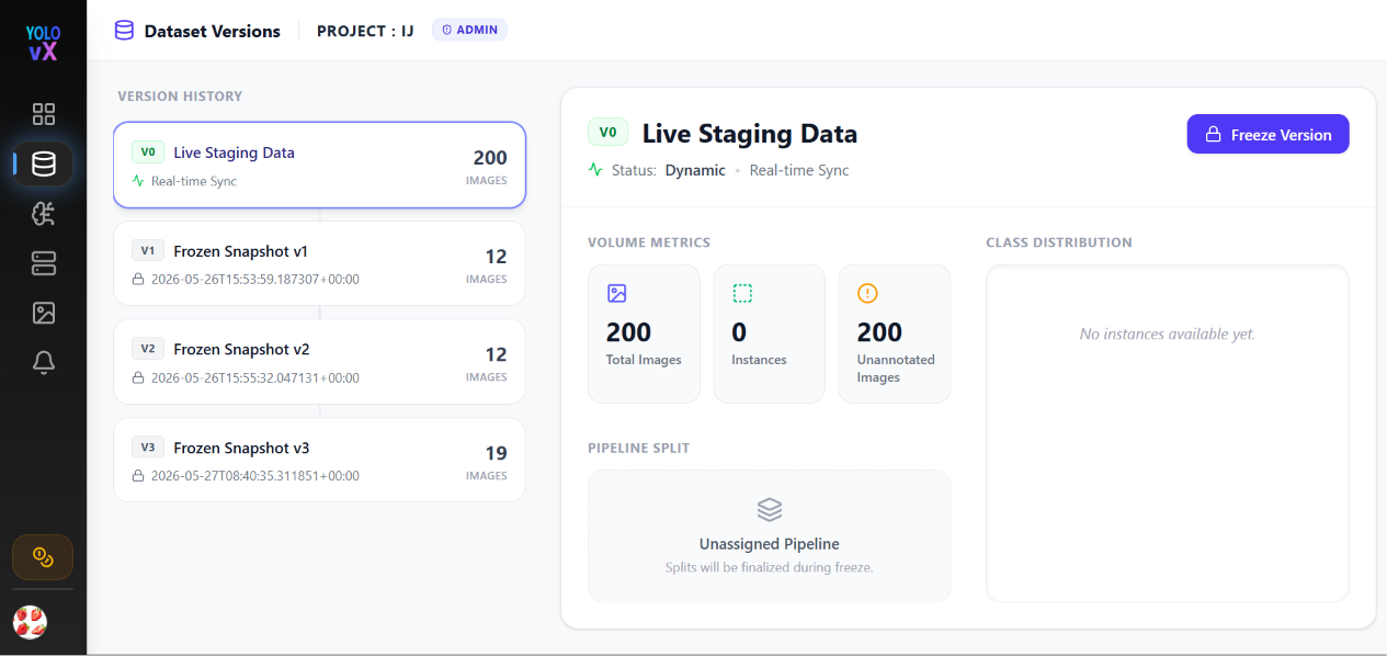 v0 Live Staging Data View